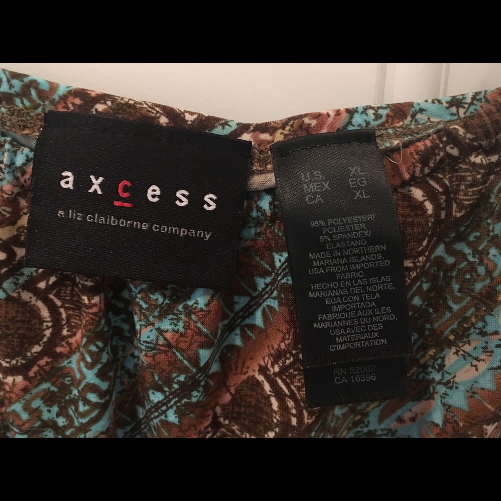 Brown and Turquoise Tank - Picture 2 of 4